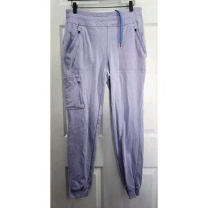 JAANUU Scrub Pants Womens Medium Purple 10-Pocket Jogger J95117 LILT